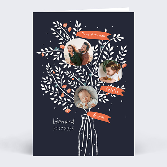 Faire part naissance Arbre Généalogique