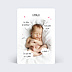 Faire-part Naissance Certificat nuages girly