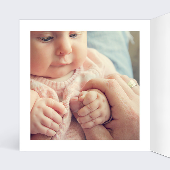 Faire part naissance Multi liberty fille Intérieur Gauche