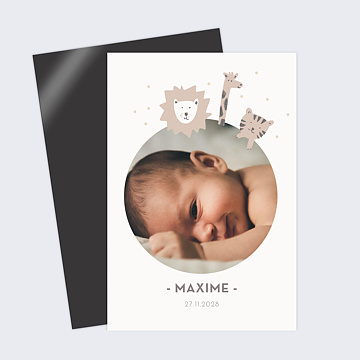 Faire-part Naissance Savane
