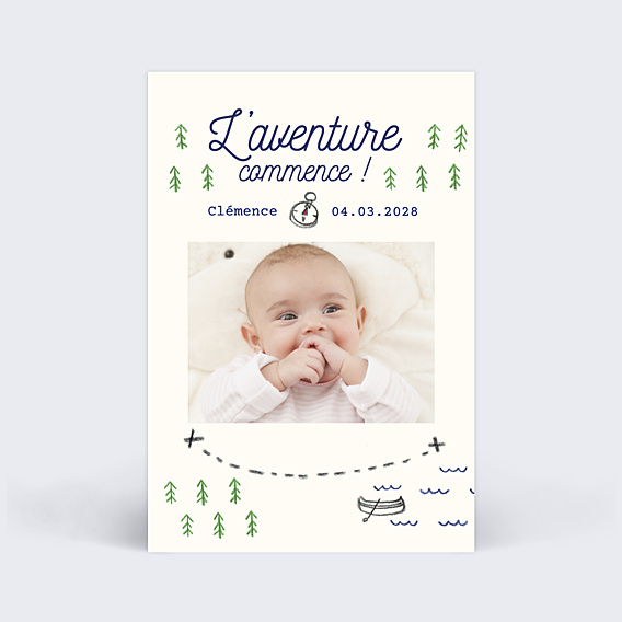 Faire-part Naissance Tipi