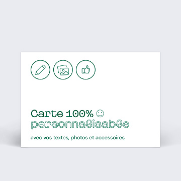 Faire-part Baptême Modele 100% Personnalisable
