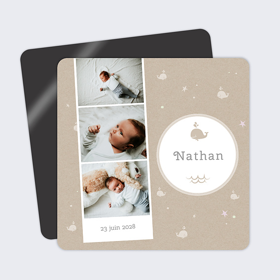 Faire part naissance Faire-part Baleine