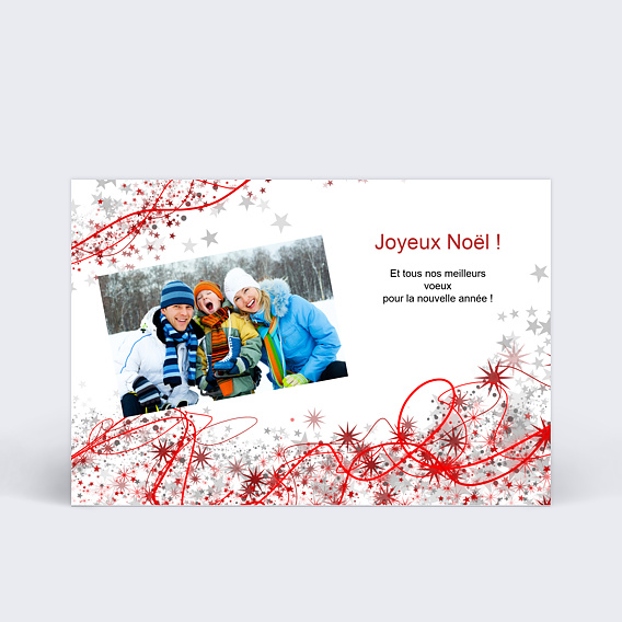 Carte de Noël Guirlandes Noël