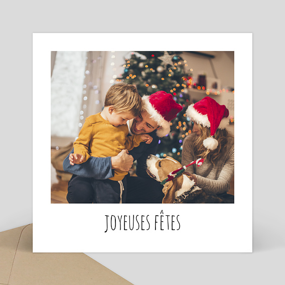 Carte de Noël Polaroïd