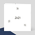 Carte de Noël  Etoiles d'argent Verso