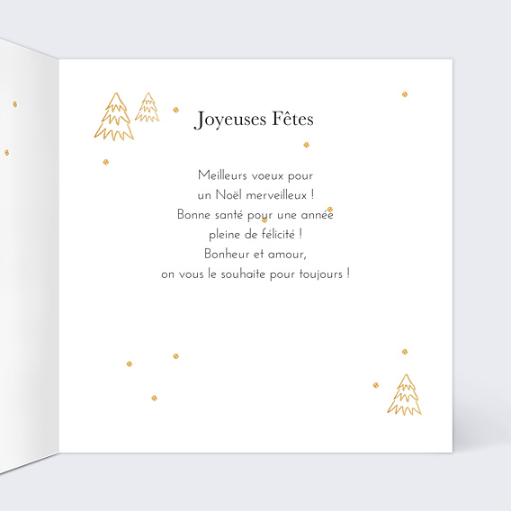 Carte de Noël Sapins