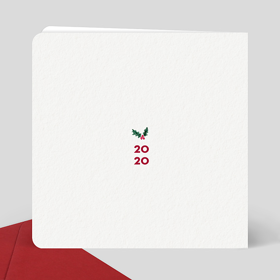 Carte de Noël Couronne de Noël photo aquarelle