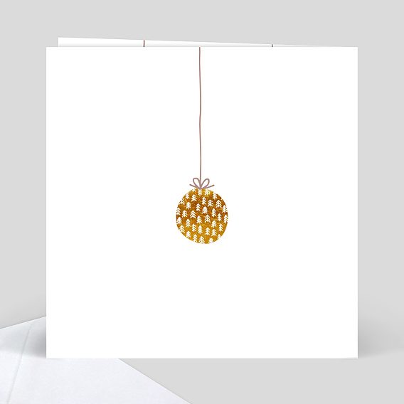 Carte de Noël Suspensions Verso