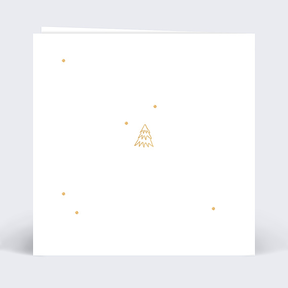 Carte de Noël  Sapins  Verso