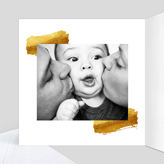 Carte de Noël  Pinceau  Intérieur Gauche