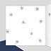 Carte de Noël  Etoiles d'argent Intérieur Gauche