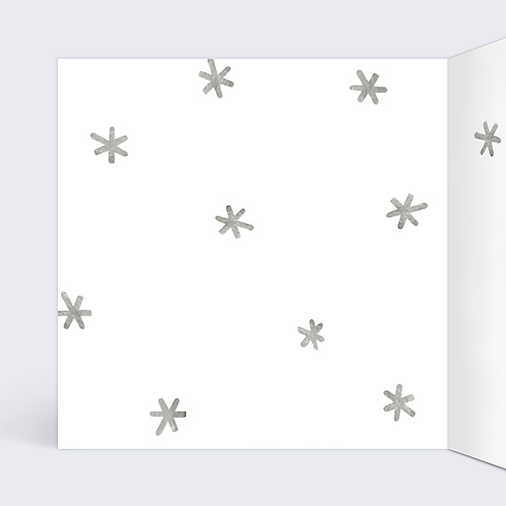 Carte de Noël Etoiles d'argent