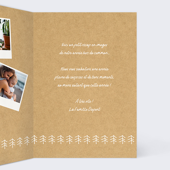 Carte de Noël Calendrier