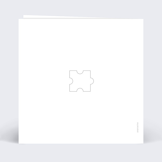 Carte de Noël  Puzzle Verso