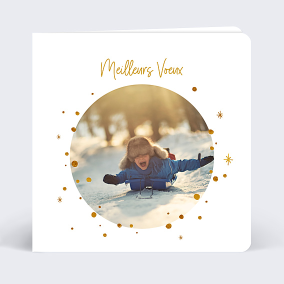Carte de Noël Golden dots