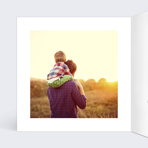 Carte de Noël Couronne fleurie Intérieur Gauche