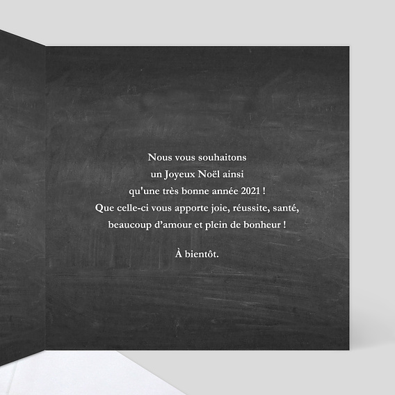 Carte de Noël  Photomaton Intérieur Droit