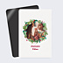 Carte de Noël Couronne de Noël photo aquarelle
