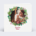 Carte de Noël Couronne de Noël photo aquarelle