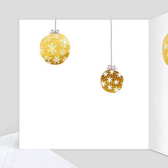 Carte de Noël Suspensions Intérieur Gauche