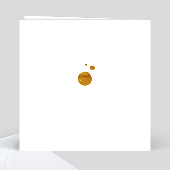 Carte de Noël  Boule de Noël Verso