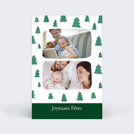 Carte de Noël Forêt
