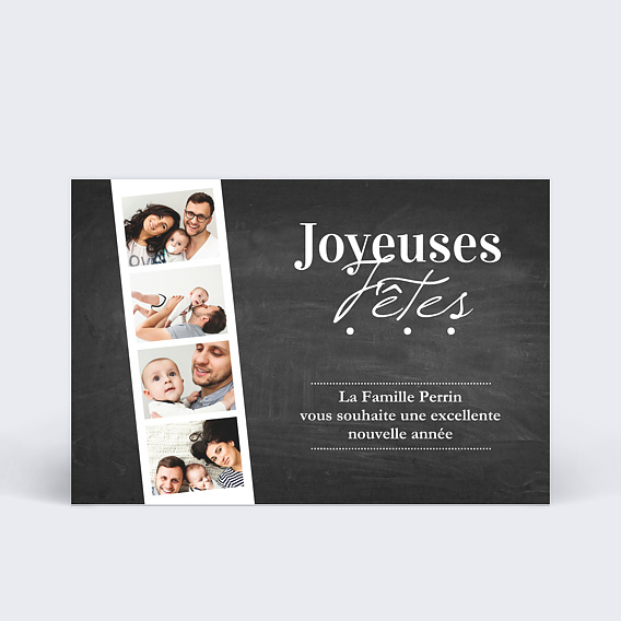 Carte de Noël Photomaton