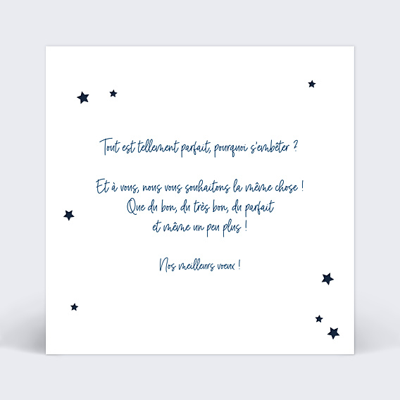 Carte de Noël Bonne étoile