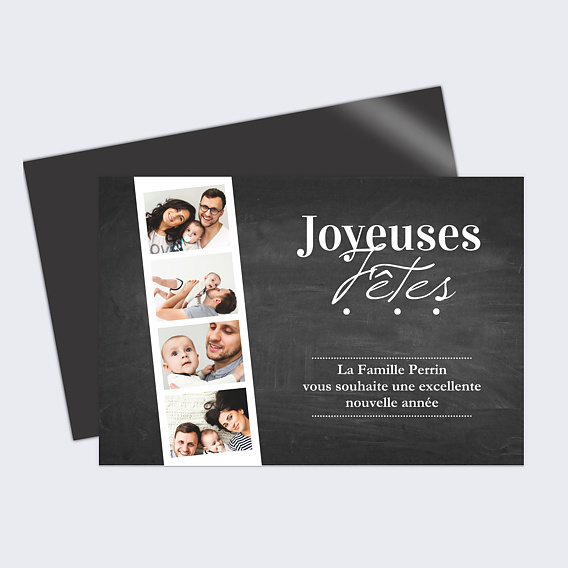 Carte de Noël Photomaton