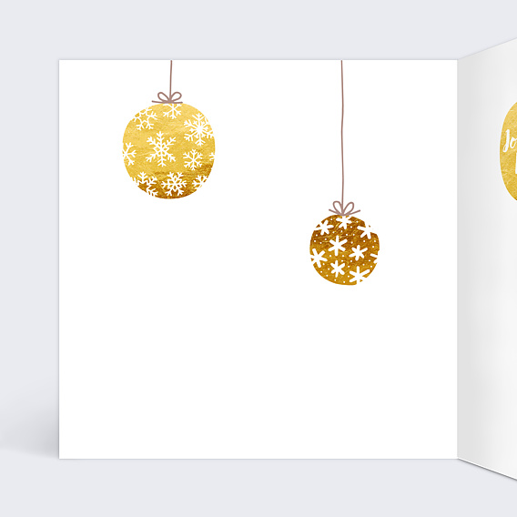 Carte de Noël  Suspensions  Intérieur Gauche