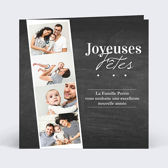 Carte de Noël Photomaton