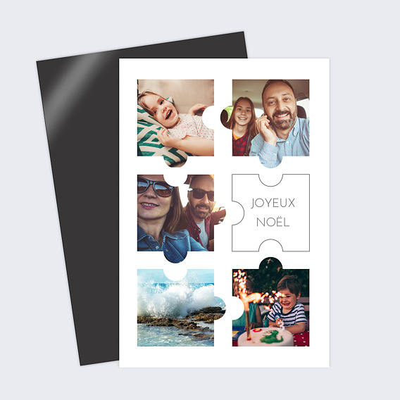 Carte de Noël Puzzle