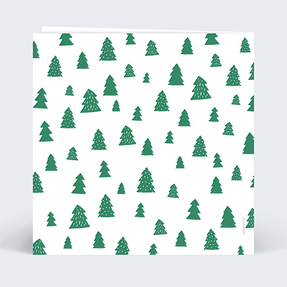 Carte de Noël Forêt