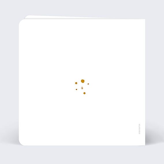 Carte de Noël  Golden dots Verso