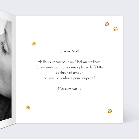 Carte de Noël Plumetis Ocre