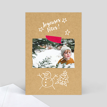 Carte de Noël Dessins enfantins