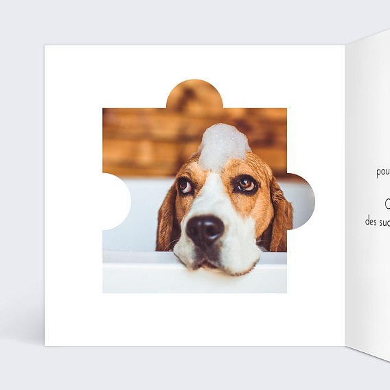 Carte de Noël  Puzzle Intérieur Gauche