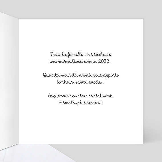 Carte de Noël  Boule de Noël Intérieur Droit