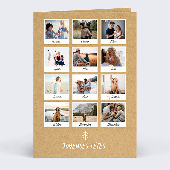 Carte de Noël Calendrier
