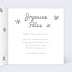 Carte de Noël  Etoiles d'argent Intérieur Droit