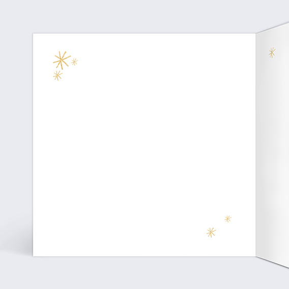 Carte de Noël Souhait pailleté