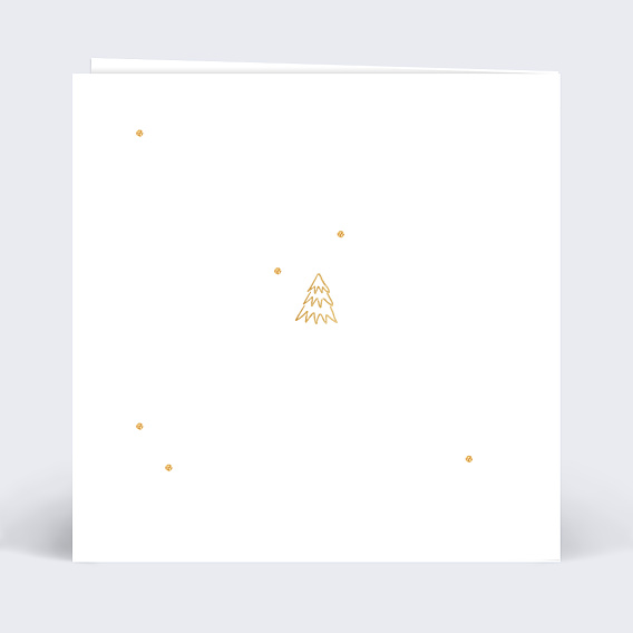 Carte de Noël Sapins