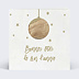 Carte de Noël Carte boule de Noël colorée