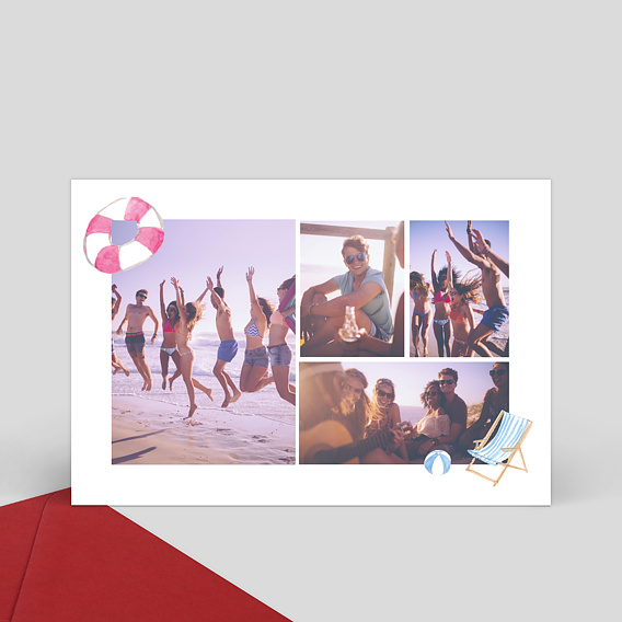 Carte Postale A la plage