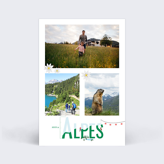 Carte postale Alpes