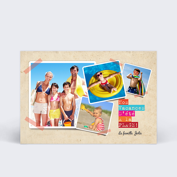 Carte Postale Carte postale été patchwork