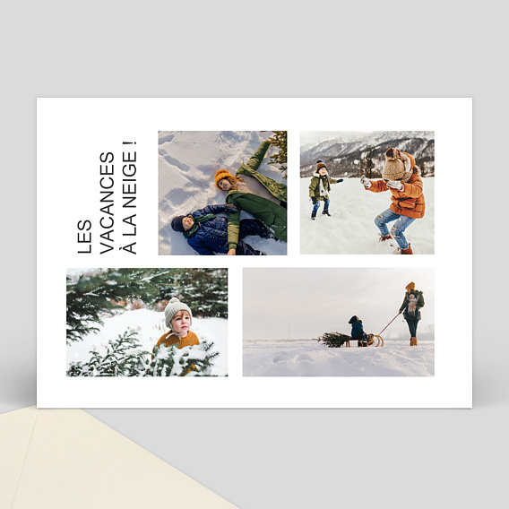 Carte Postale Carte postale collage bois