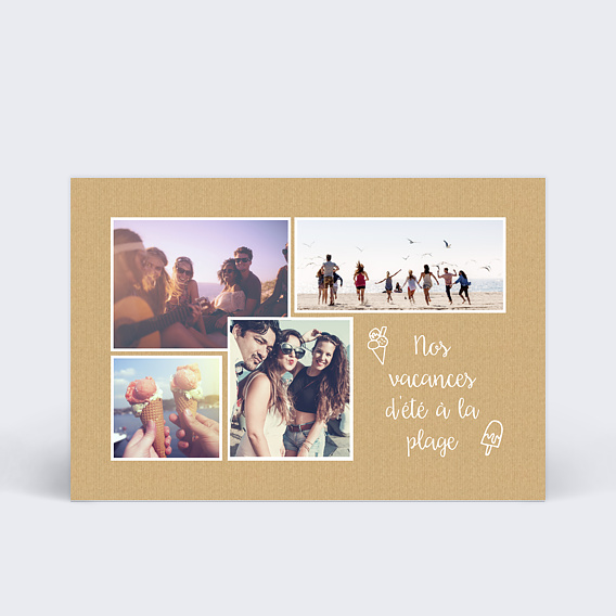 Carte Postale Glaces estivales