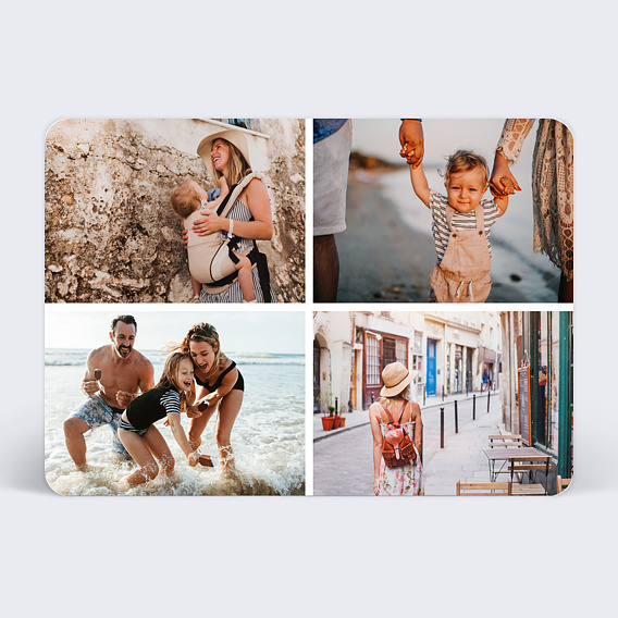Carte postale Carte postale multiphoto 4 photos